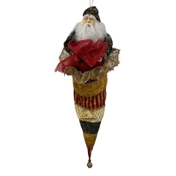 Mark Robert’s Collectible Christmas Stocking Rare Beautiful Detailed Santa